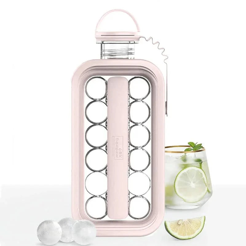 2-in-1 pullo, jossa on integroitu jääpalamuotti 