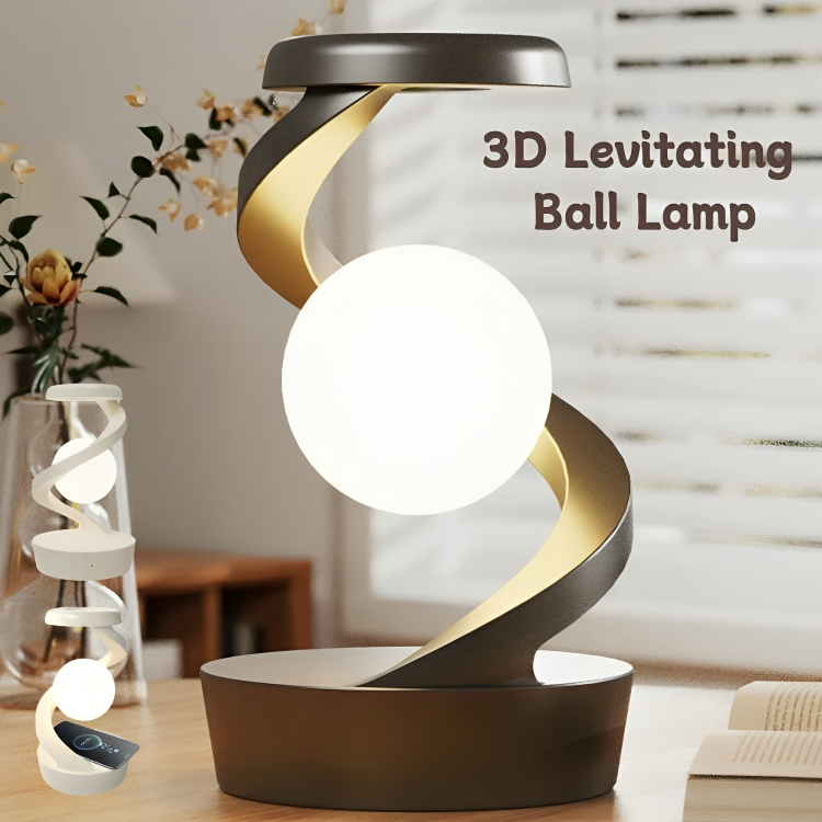 ワイヤレス充電器付きデザインLEDランプ 