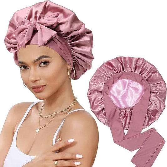 Bonnet de nuit en satin pour protégez vos cheveux avec élégance