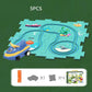 Circuit-puzzle éducatif avec véhicules électriques