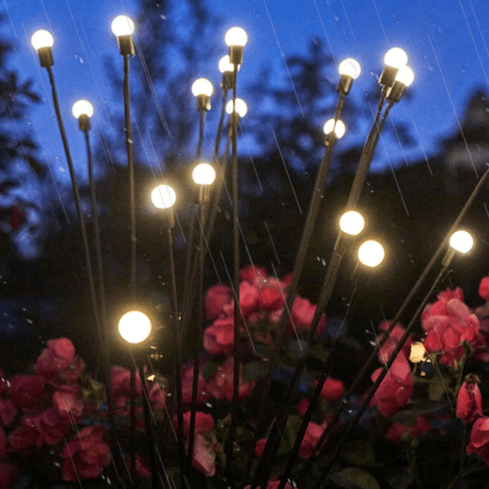 Gartenlampen mit Glühwürmchen 